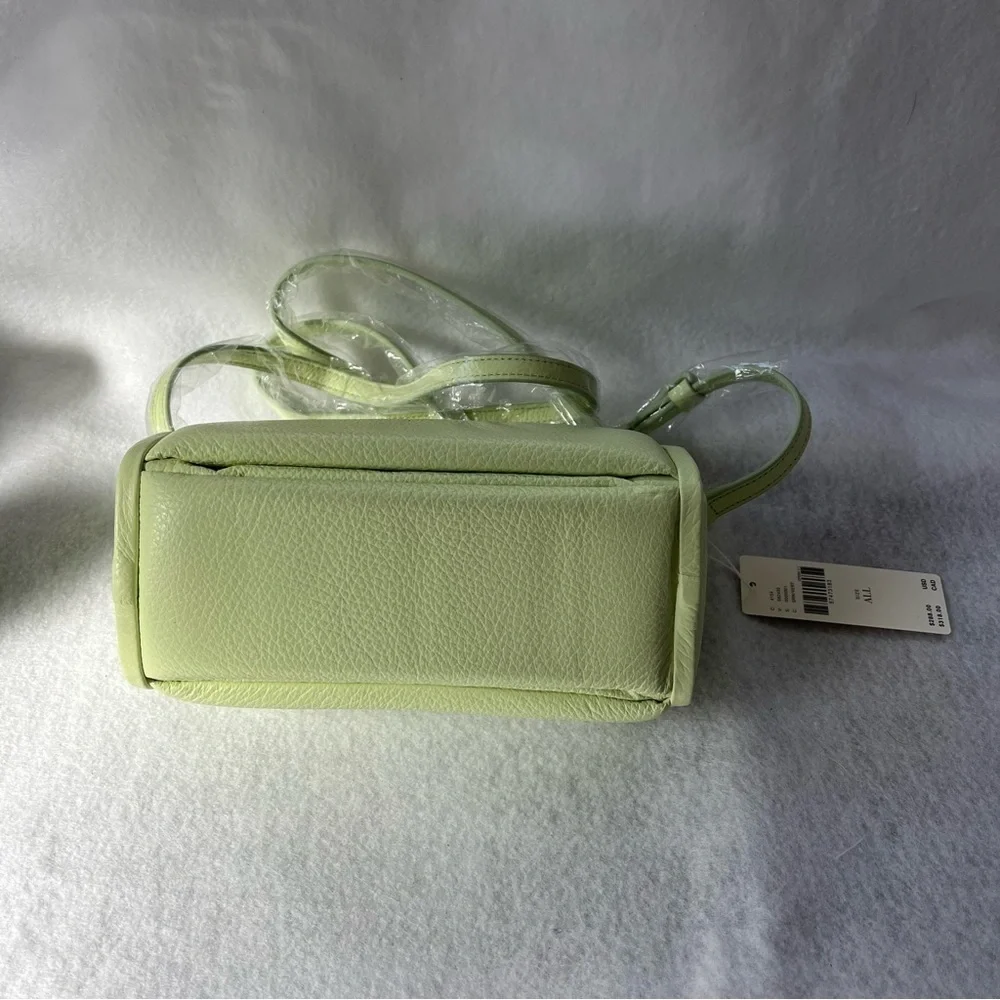 NEW HYETHE Soft Pillow Leather Mini Bag Light Lime Green Korea Crossbody